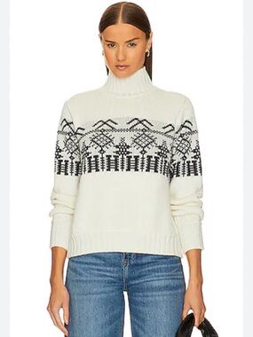 The Knotty Ones 100% extra fine  merino will Fair Isle sweater